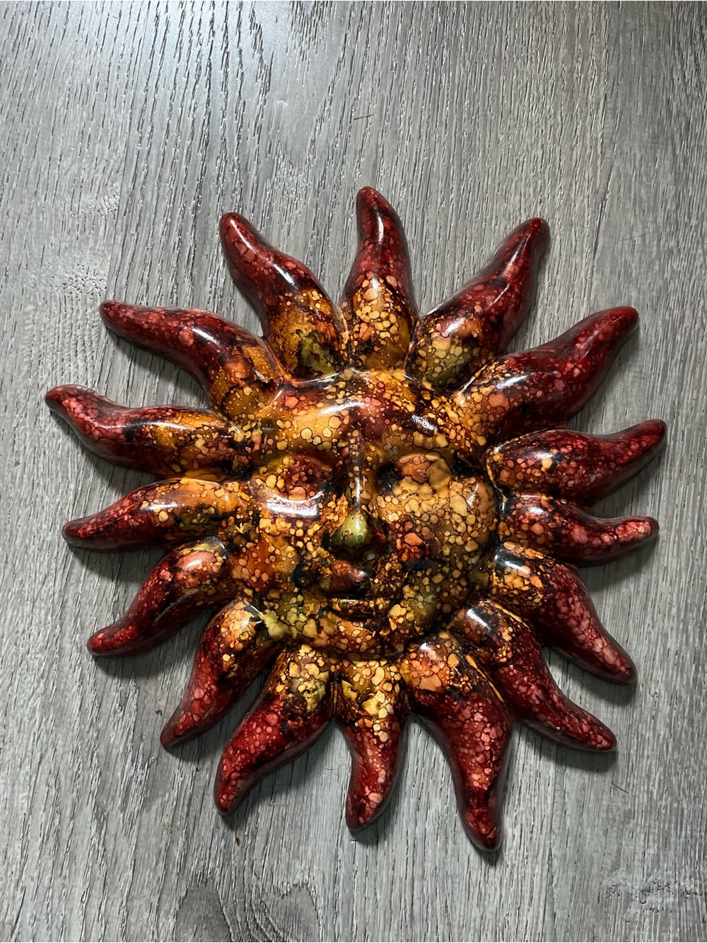 Decorative Ceramic Sun Wall Art Mexico